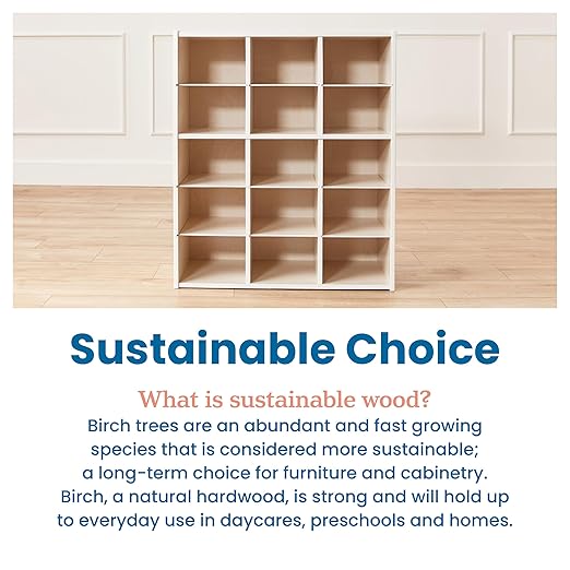ECR4Kids Streamline 15 Cubby Tray Storage Cabinet, Classroom Furniture - Image 8