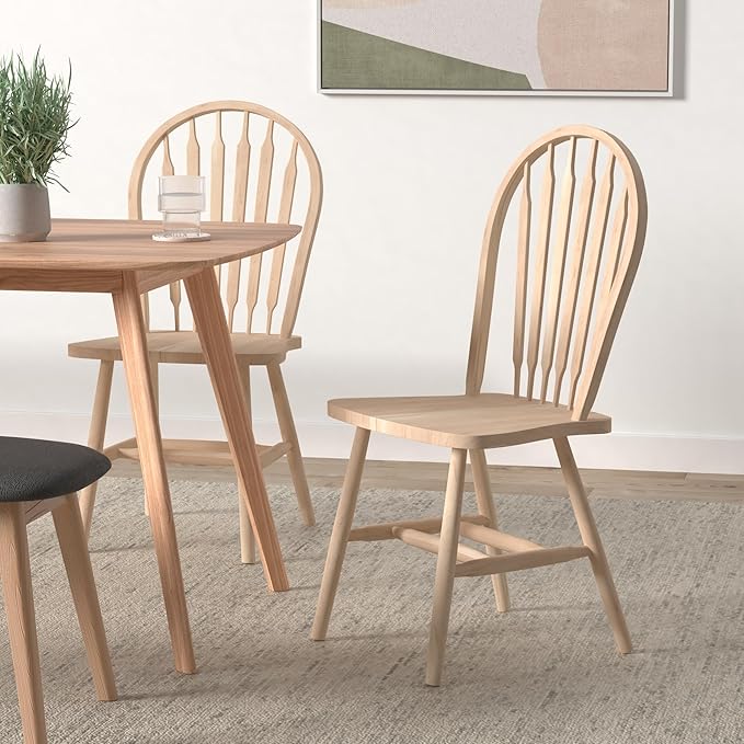IC International Concepts Windsor ArrowBack Chair-Plain Legs 225lbs wt Capacity - Image 2