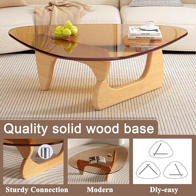 Mid Century Modern Glass Coffee Table, Coffee Table - Image 5