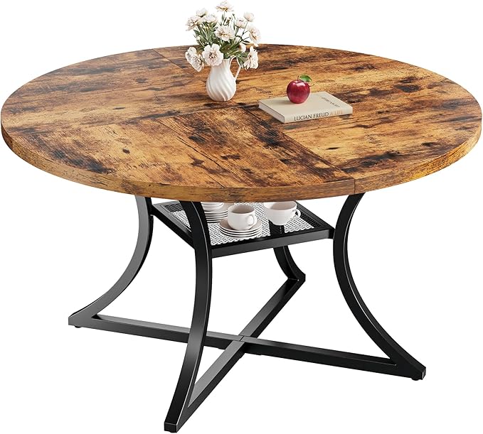 IRONCK 47.2" Round Dining Table - Image 8