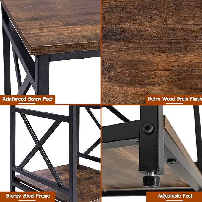 Industrial End Table Side Table - Image 4