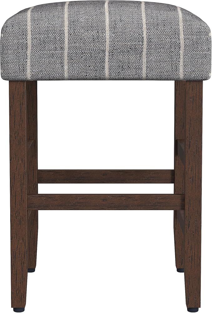 HomePop Home Decor Classic Open-Back Counter Height Barstool Square 24 Inch Bar - Image 4