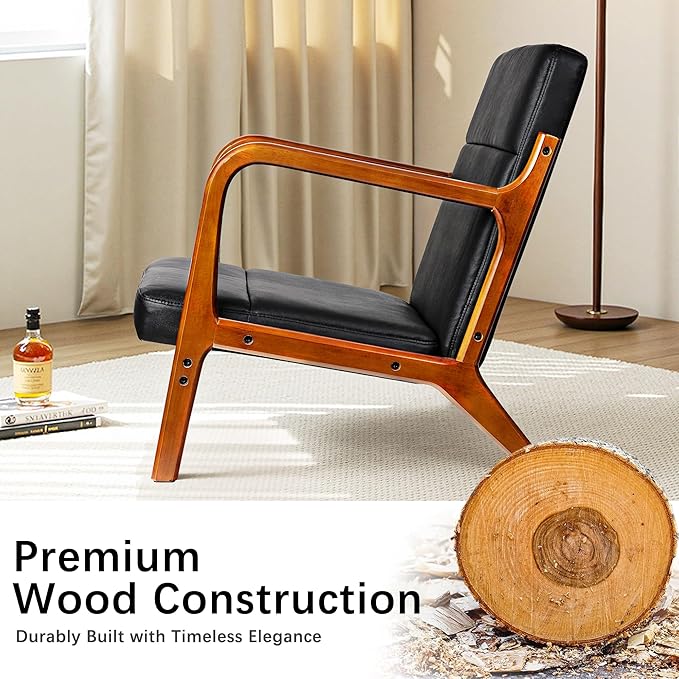 VECELO Mid-Century Modern Accent Chair - Image 5