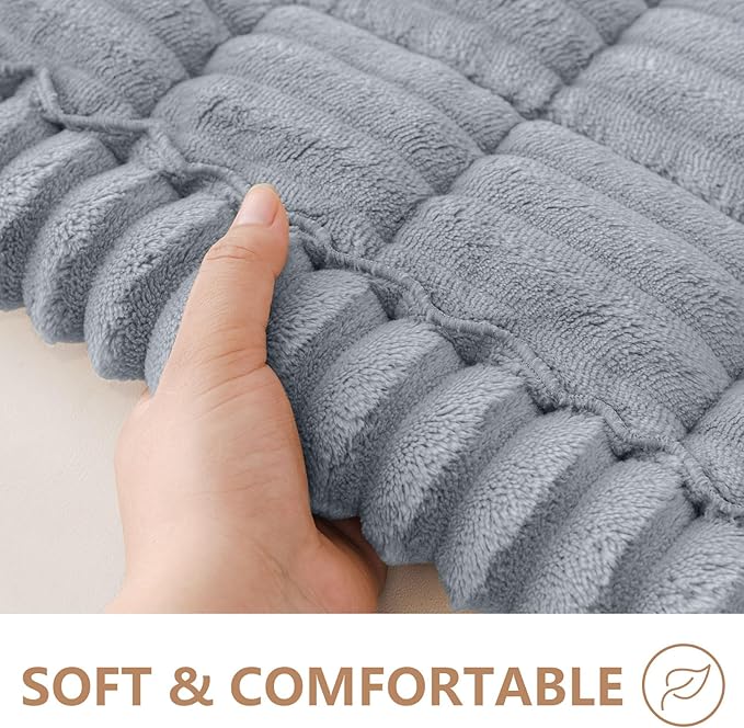 Smiry Couch Cover for Dogs Washable, Non Slip Fuzzy Pet Couch Covers for 3 - Image 4