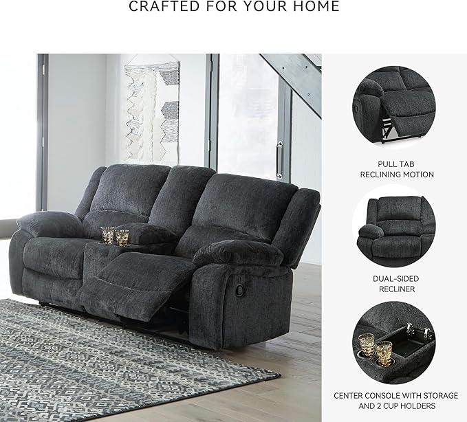 Signature Design by Ashley Draycoll Contemporary Double Reclining Manual - Image 5