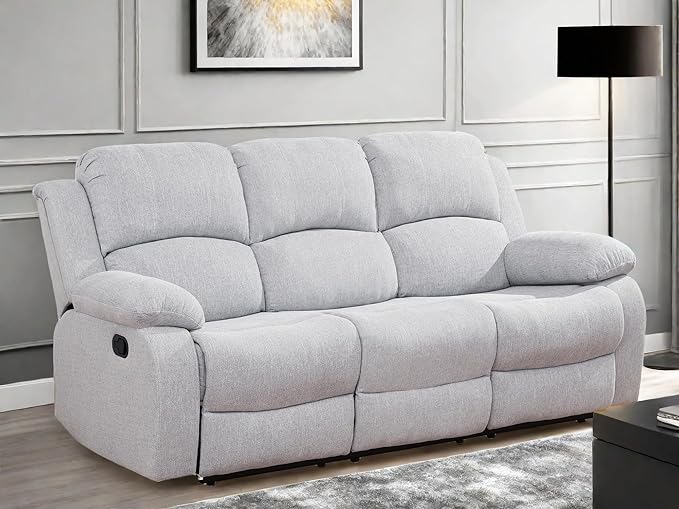 Recliner Sofa Couch, 3-Seater Home Theater Seating Reclining Sofa, Power - Image 3