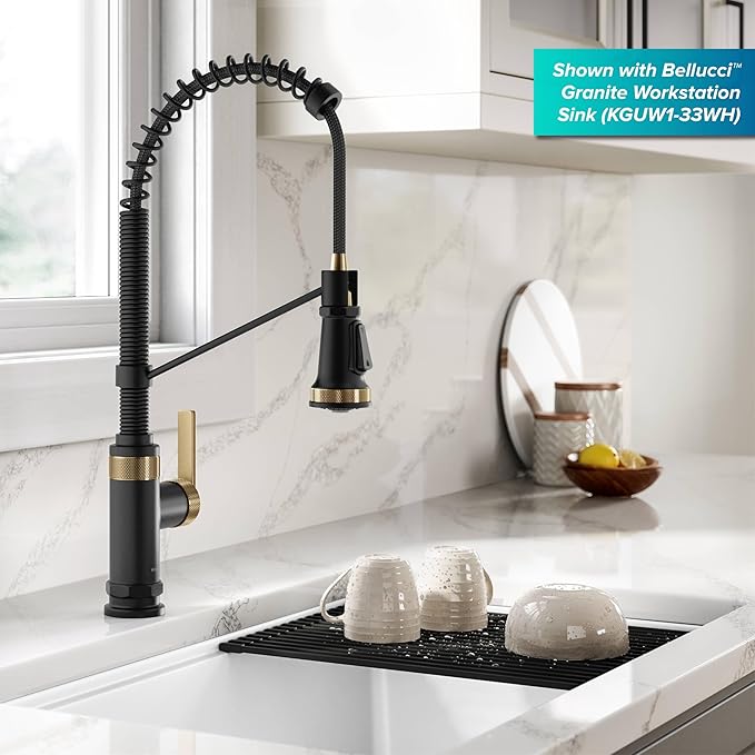 KRAUS Allyn Commercial Style 2-Function Single Handle Pull Down Kitchen Faucet - Image 3