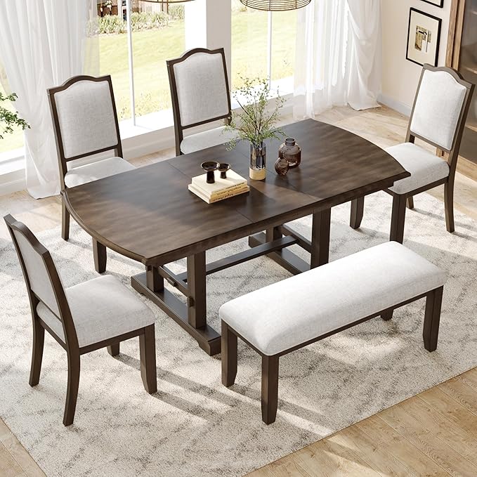 Ball & Cast 60"-78" Extendable Farmhouse Dining-Table - Image 3