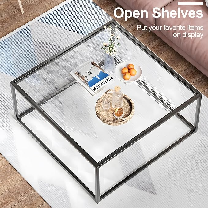Glass Coffee Table Modern Center Table, Minimalist Coffee Table Sofa Side Tea - Image 8