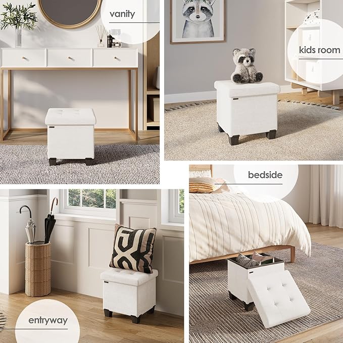 STORAGEBUD Storage Ottoman Cube - Image 4