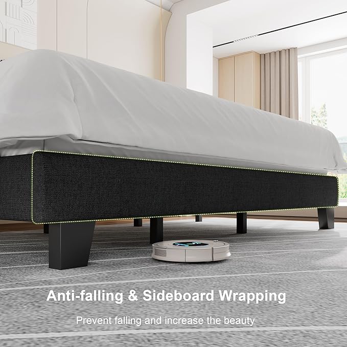 Feonase King Size Platform Bed Frame, Upholstered Bed - Image 6