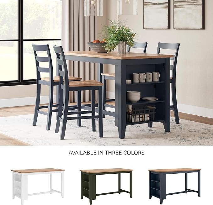 Signature Design by Ashley Gesthaven Modern Counter Height Dining Table - Image 7