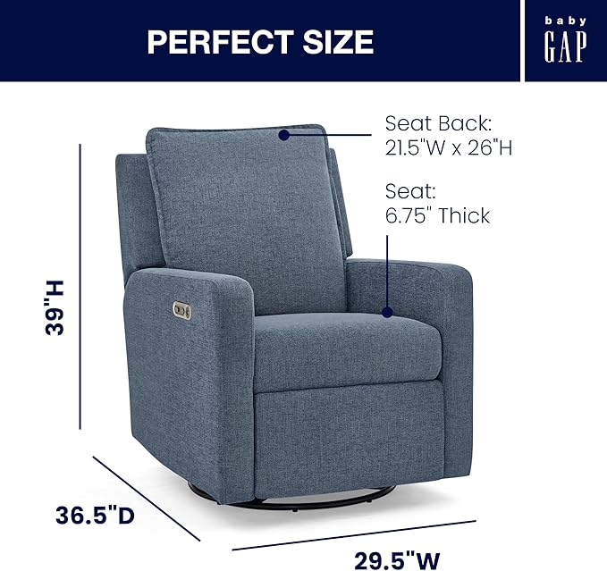 Delta Children babyGap Harlowe Power Recliner - Image 3
