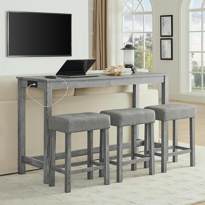 KEIKI 4-Piece Bar Table Set - Image 7