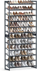 SONGMICS 12-Tier Stackable Shoe Shelf Set, Metal Shoe Storage by SONGMICSbySONGMICSHOME