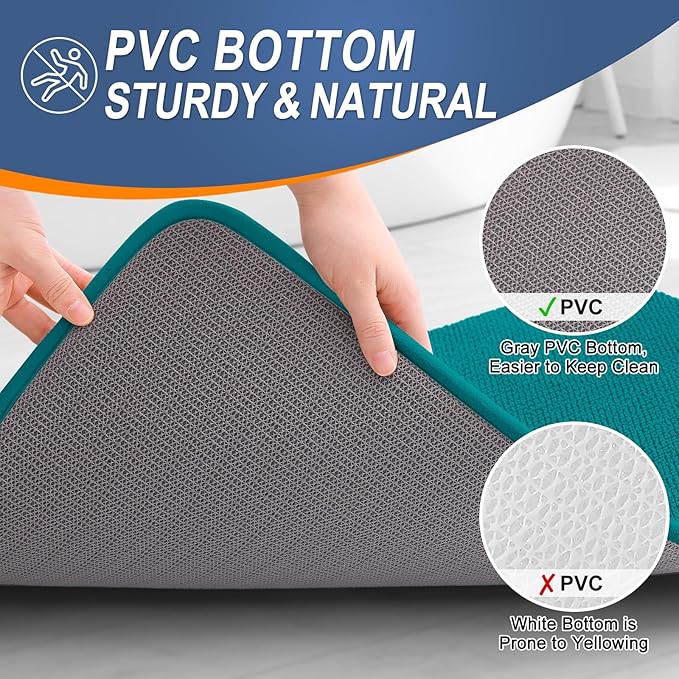 OLANLY Thick Memory Foam Bath Mat Rug 30x20, Extra Soft Absorbent Bathroom Rug - Image 4
