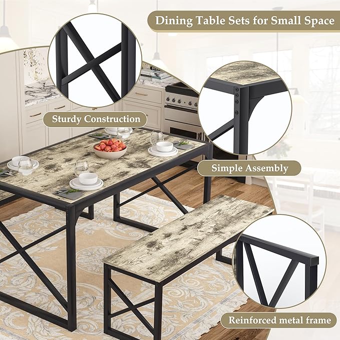 VECELO Kitchen Dining Table Set - Image 6