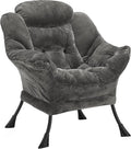 Fabric Lazy Chair for Adults, Oversized Upholstered Sofa Chair, Plush Comfy by Halituny
