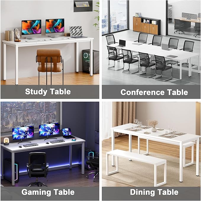 Need Large Computer Desk 70.8 x 23.6 inches Conference Table Large Office Desk - Image 7