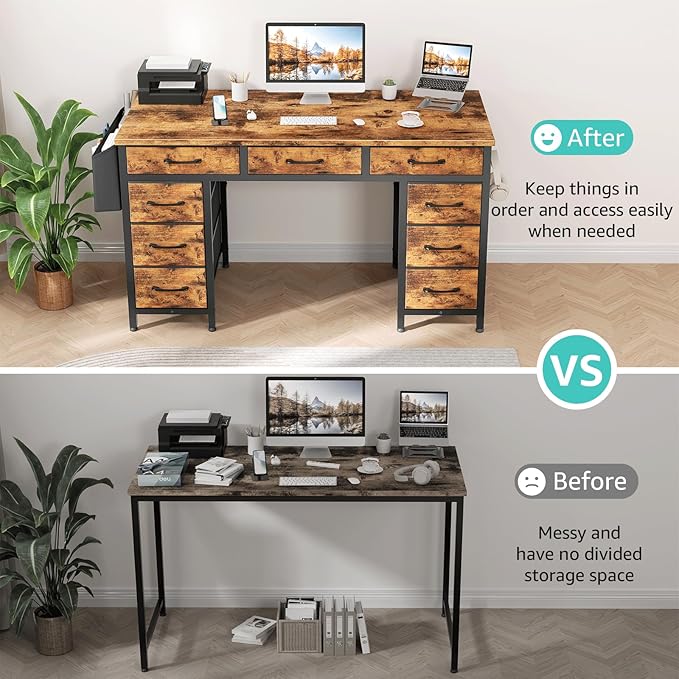 Lufeiya 47 Inch Computer Desk - Image 4
