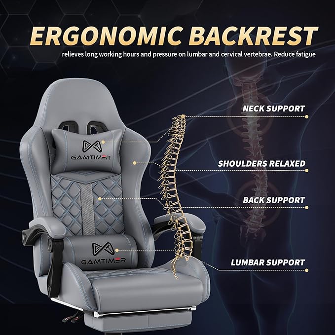 Gaming Chair, 400 lbs Adult Chair, High Back Computer Chair - Image 7
