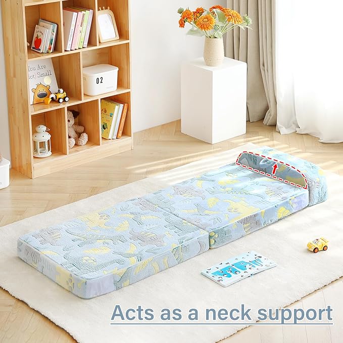 Tiita Folding Sofa Bed for Kids, Toddler Fold Out Couch - Image 3