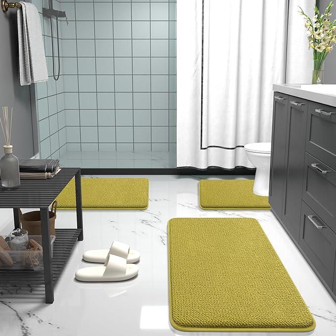 OLANLY Thick Memory Foam Bath Mat Rug 30x20, Extra Soft Absorbent Bathroom Rug - Image 7