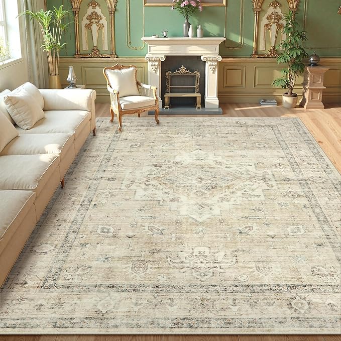 LIVEBOX Washable Area Rug 10x14 Rugs by LIVEBOX