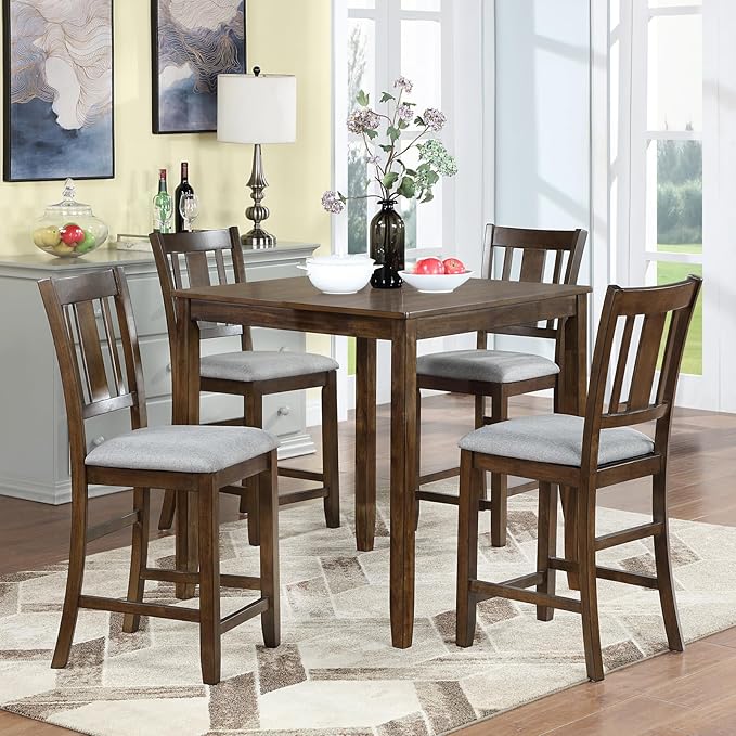 KEIKI 5-Piece Counter Height Dining Table Set by Unknown