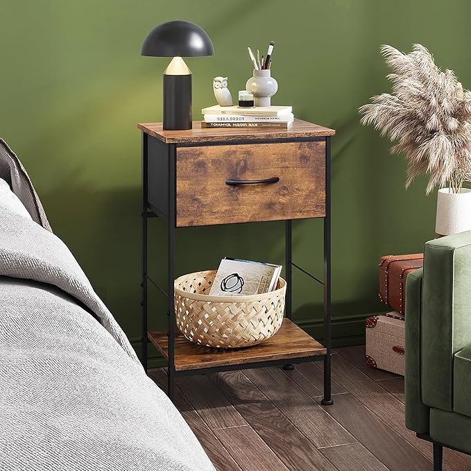 WLIVE Nightstand, Bedside Side Table - Image 2