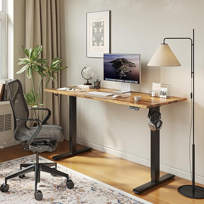 Agilestic Electric Standing Desk, 55 x 24 Inches Height Adjustable Desk - Image 4