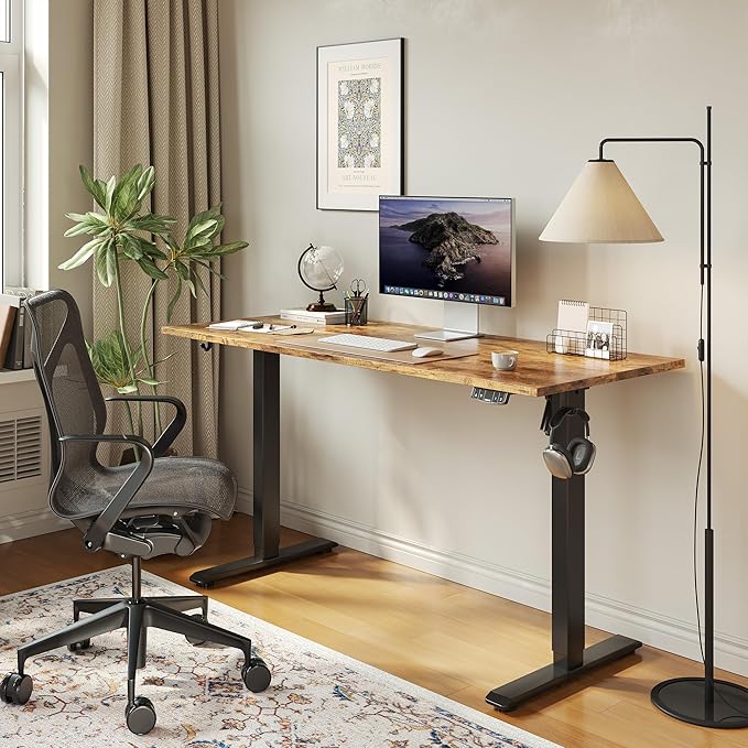 Agilestic Electric Standing Desk, Large 63 x 24 Inches Height Adjustable Desk - Image 2