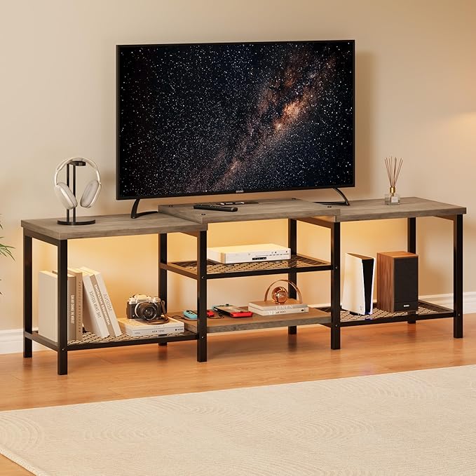GarveeHome TV Stand with LED Lights by GarveeHome
