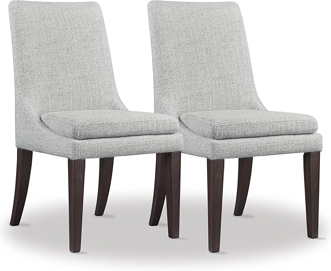 Upholstered Dining Chairs Modern Sidechair Performance Fabric High Back by Kislot
