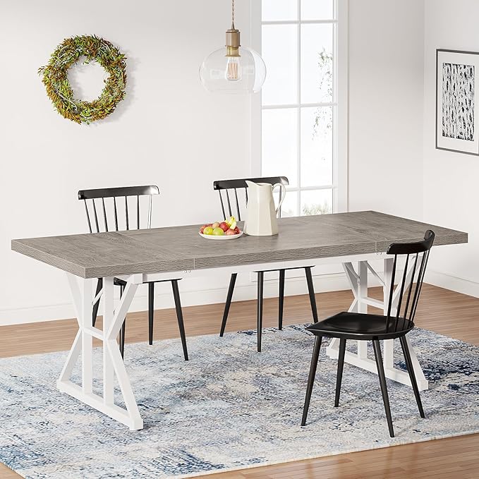 Tribesigns Farmhouse Dining Table by Tribesigns