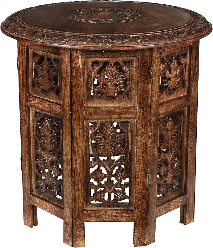 Lightnpro Elegant Handcrafted Wooden End Table by Lightnpro