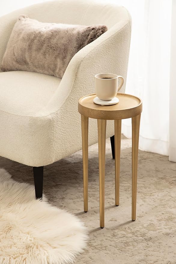 Kate and Laurel Rava Modern Round Metal Drink Table - Image 2