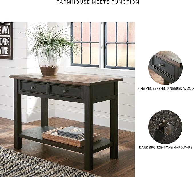 Signature Design by Ashley Tyler Creek Modern Farmhouse Sofa Table - Image 5