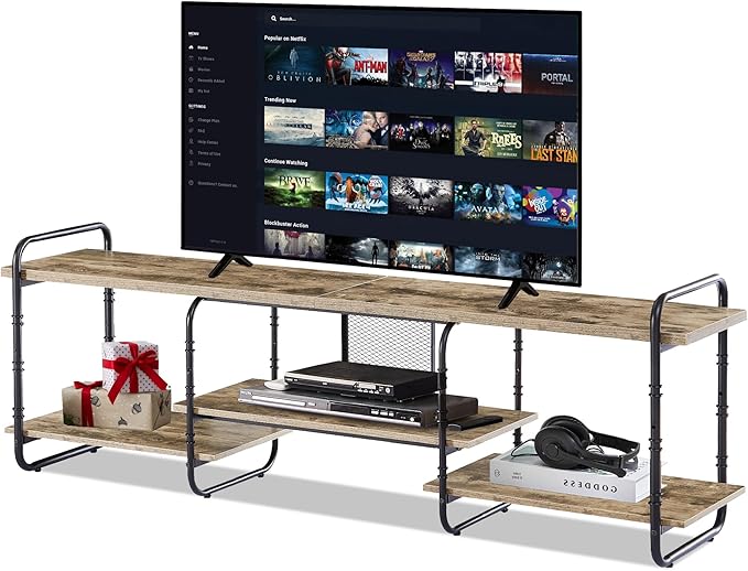 VECELO TV Stands for 75 Inch, Entertainment Center/Media Console Table by VECELO
