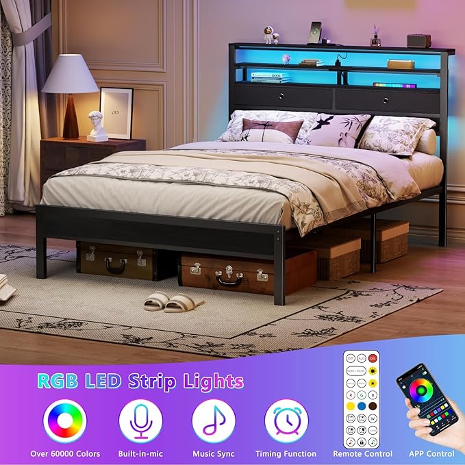 Furnulem Full Size Bed Frame - Image 4