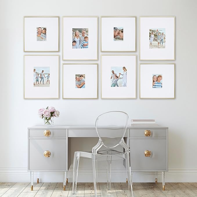 Camden Reed Arcadia 8 Piece Oversized Gallery Wall Frame, 16x20 and 16x16 Inch - Image 6