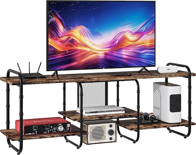 VECELO TV Stands up to 65 Inch, Entertainment Center/Media Console Table - Image 9