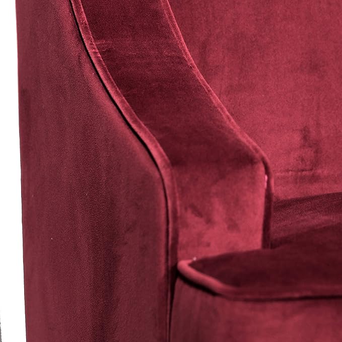 HomePop Swoop Arm Living-Room-Chairs, Dark Tan Velvet - Image 5