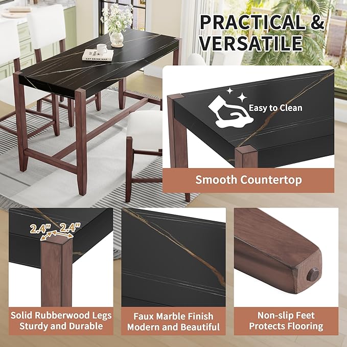 Ball & Cast 5-Piece Dining Table Set - Image 6