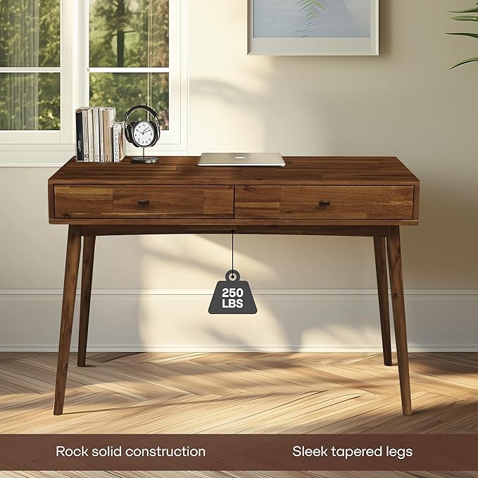 Acacia Lagom 48" Solid Wood Work Desk - Image 7