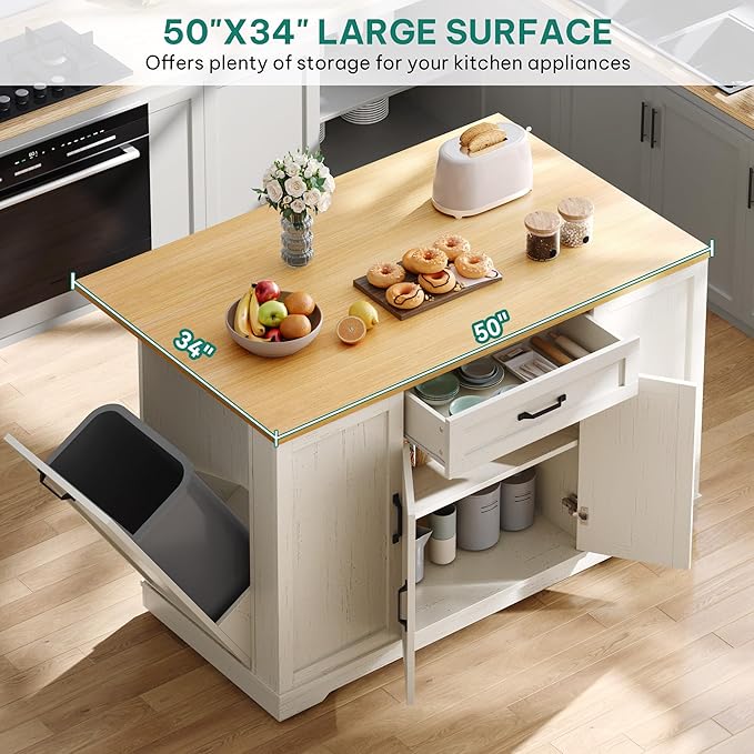 YITAHOME 50" Kitchen Island - Image 3