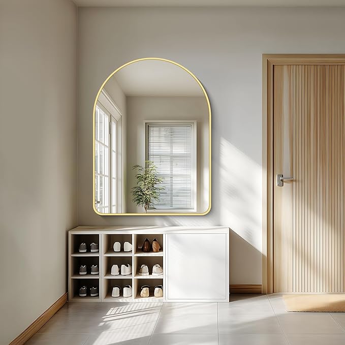 FORBATH Large Arched Wall Mirror 48x36 Inch, Arched Mirror - Image 4