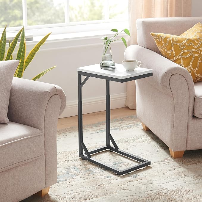 C-Shaped End Table, Small Sofa Table - Image 6