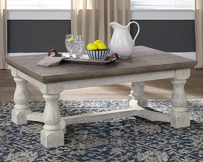 Signature Design by Ashley Havalance Farmhouse Rectangular Coffee Table - Image 2