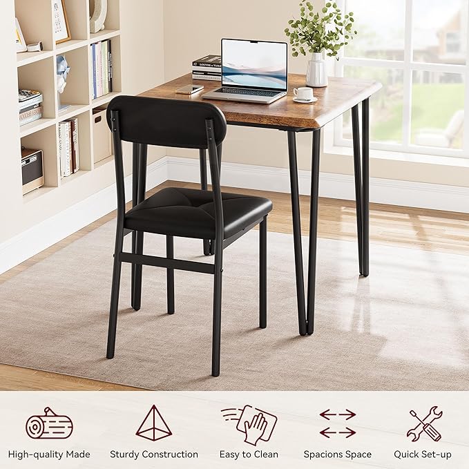 GarveeHome Dining Table Set for 2, Kitchen Table - Image 4